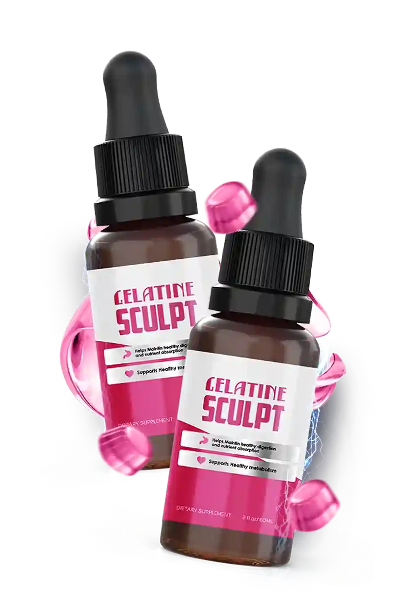 Gelatine Sculpt™ — Liquid Metabolism Support Drops with Green Tea, Berberine, Turmeric and Pure Gelatine — Made in USA — GLP-1 Support